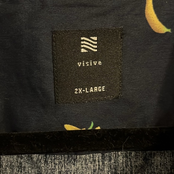 Banana Button Up Shirt by Visive 2XL - Picture 2 of 5
